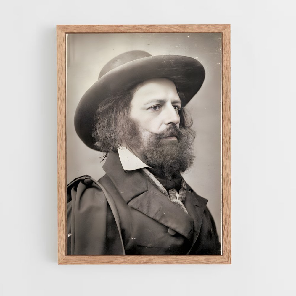 ap-alfred tennyson-1 cadre Bois clair