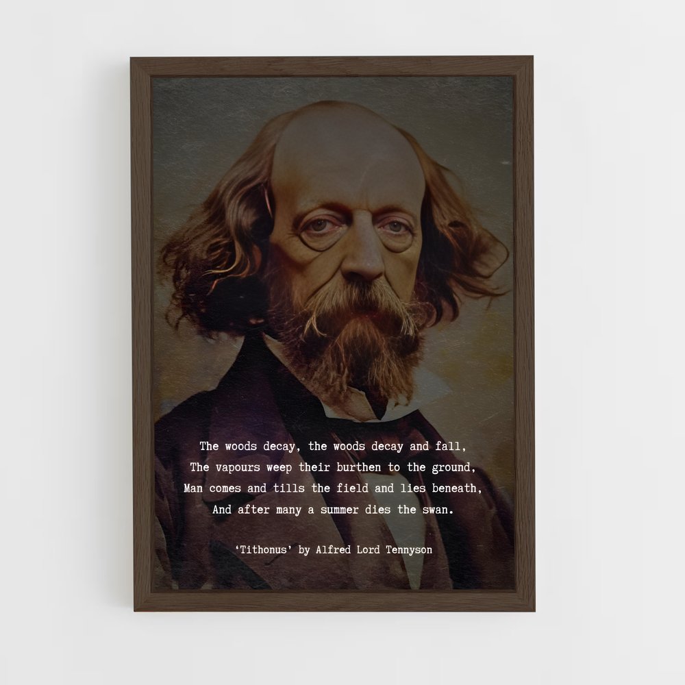 ap-alfred tennyson-2 cadre Bois foncé