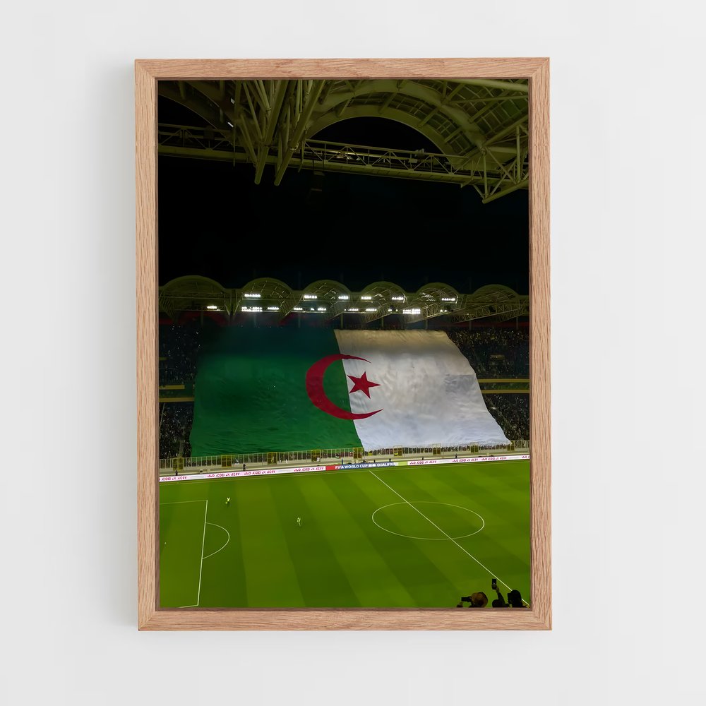 ap-algeria flag-3 cadre Bois clair