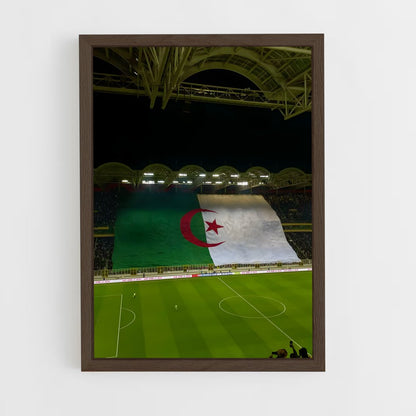 ap-algeria flag-3 cadre Bois foncé