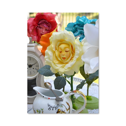 Poster Thé et Fleurs
