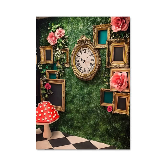 Poster Horloges Florales