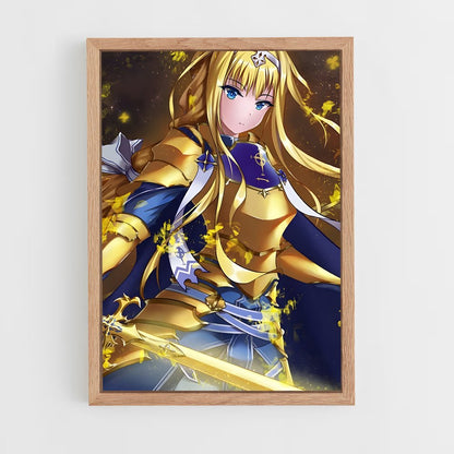 ap-alice sword art online-1 cadre Bois clair