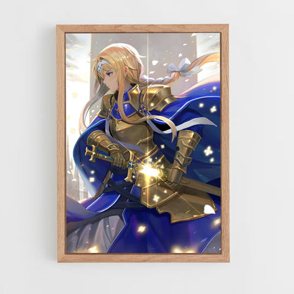 ap-alice sword art online-3 cadre Bois clair