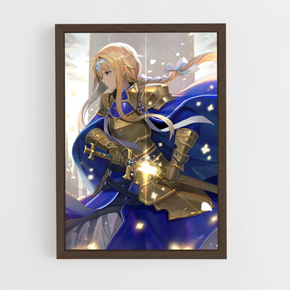 ap-alice sword art online-3 cadre Bois foncé