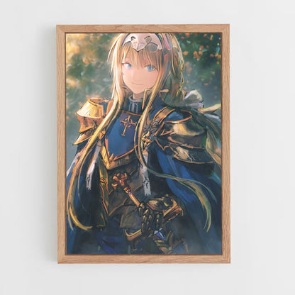 ap-alice sword art online-4 cadre Bois clair
