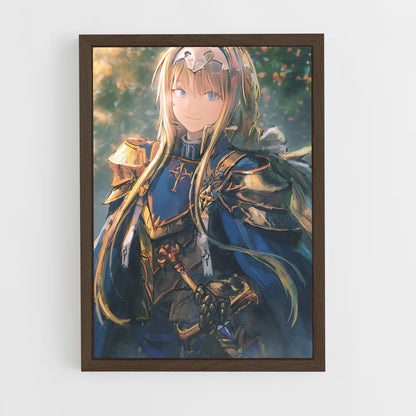 ap-alice sword art online-4 cadre Bois foncé