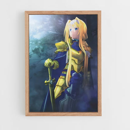 ap-alice sword art online-6 cadre Bois clair