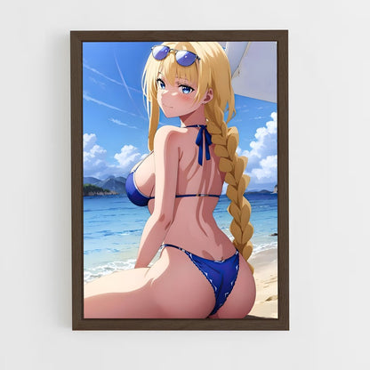 ap-alice sword art online-7 cadre Bois foncé