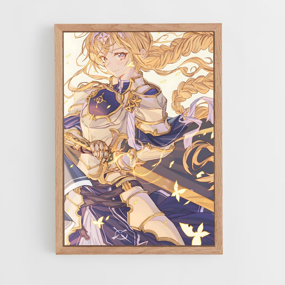 ap-alice sword art online-9 cadre Bois clair