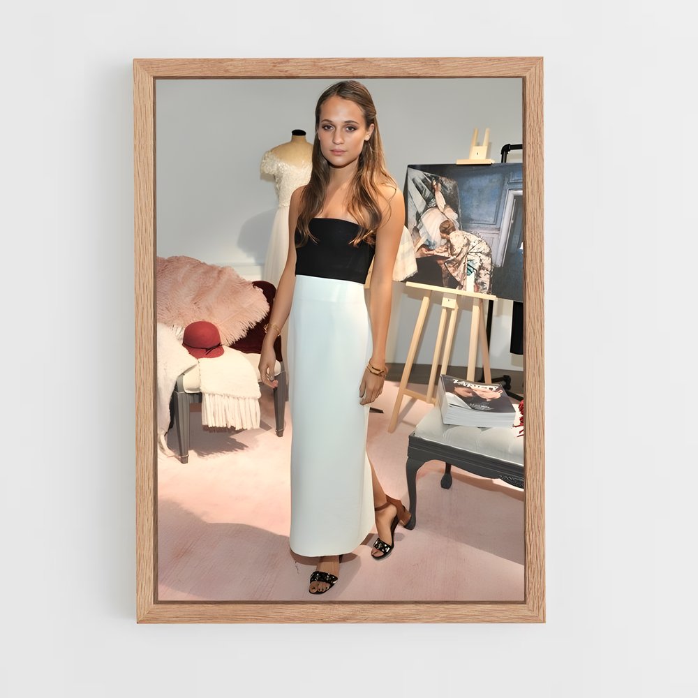 ap-alicia vikander-5 cadre Bois clair
