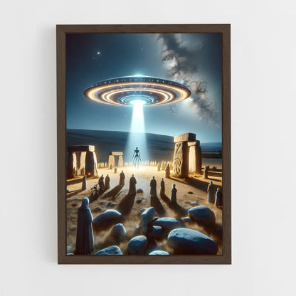 ap-alien civilization-14 cadre Bois foncé