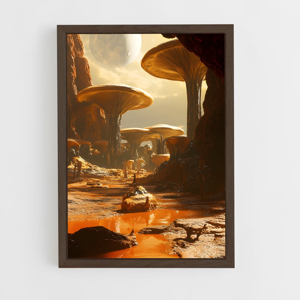 ap-alien civilization-16 cadre Bois foncé