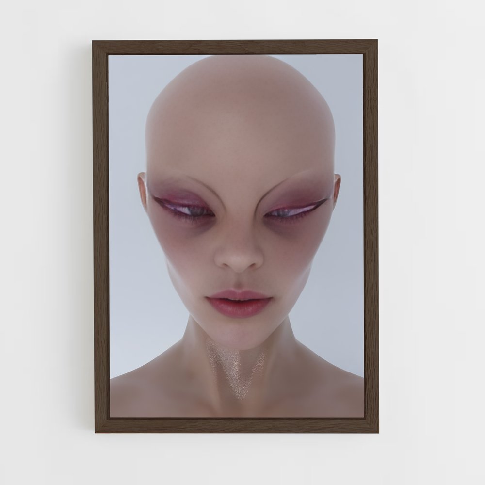 ap-alien eyes-1 cadre Bois foncé