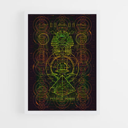 ap-alien hieroglyphs-3 cadre Blanc