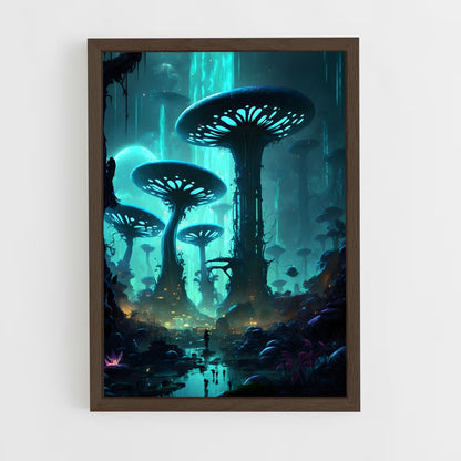ap-alien planet-4 cadre Bois foncé