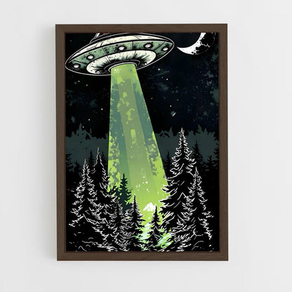 ap-alien spaceship-1 cadre Bois foncé