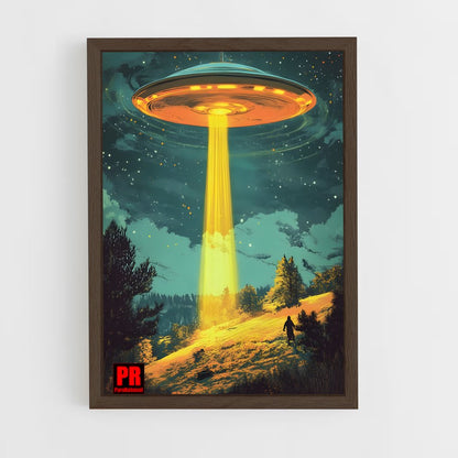 ap-aliens and ufo-6 cadre Bois foncé