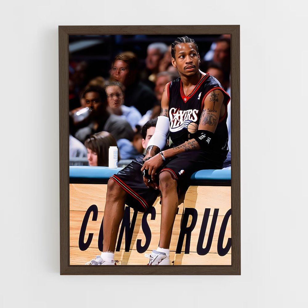 ap-allen iverson-1 cadre Bois foncé