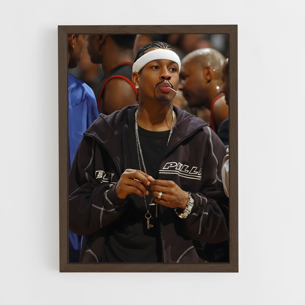 ap-allen iverson-10 cadre Bois foncé
