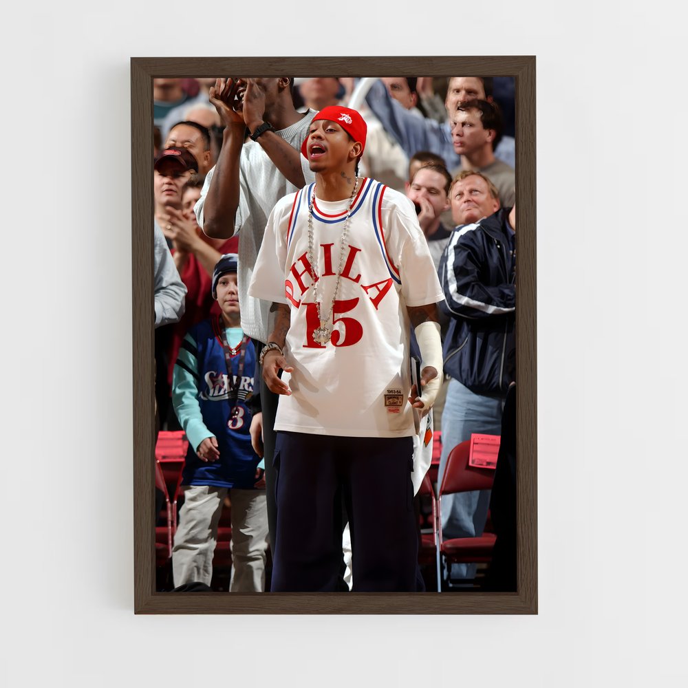 ap-allen iverson-12 cadre Bois foncé
