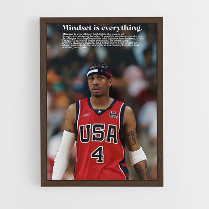 ap-allen iverson-14 cadre Bois foncé
