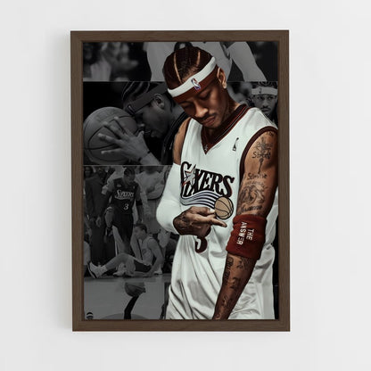 ap-allen iverson-15 cadre Bois foncé