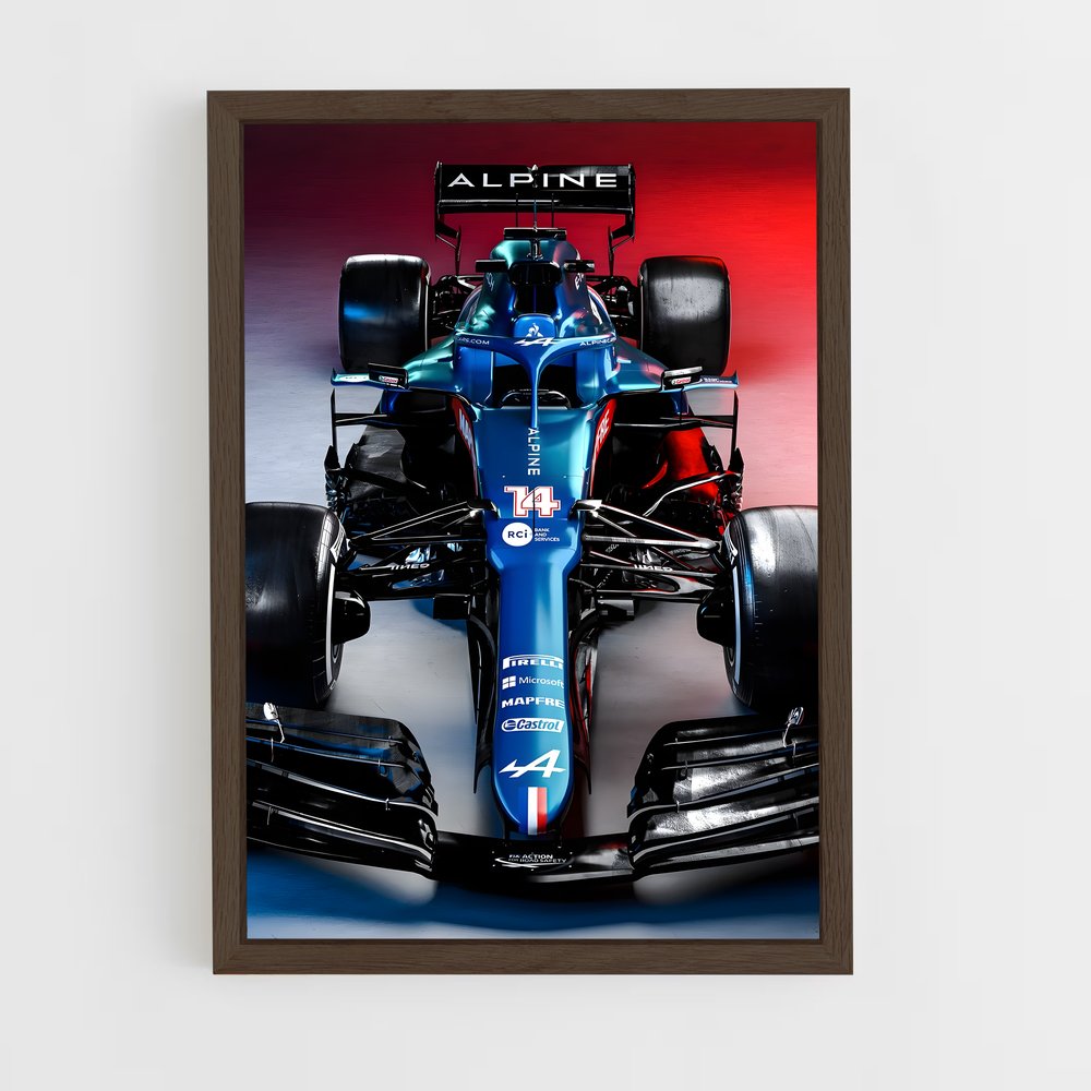 ap-alpine f1 team-9 cadre Bois foncé