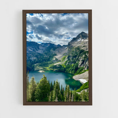 ap-alpine lake-3 cadre Bois foncé