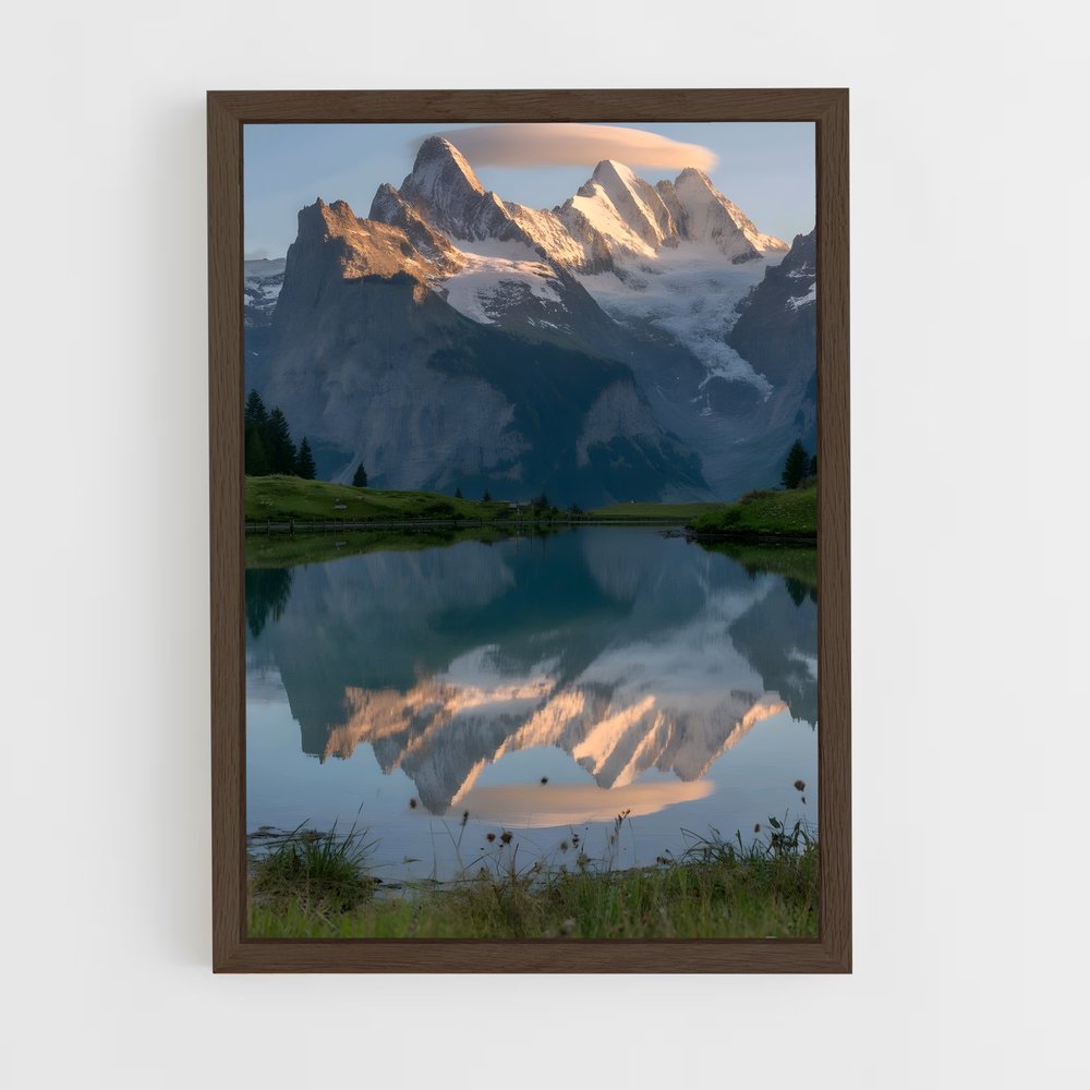 ap-alpine lake-5 cadre Bois foncé