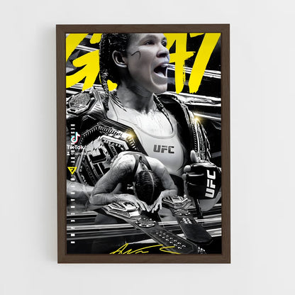 ap-amanda nunes-4 cadre Bois foncé