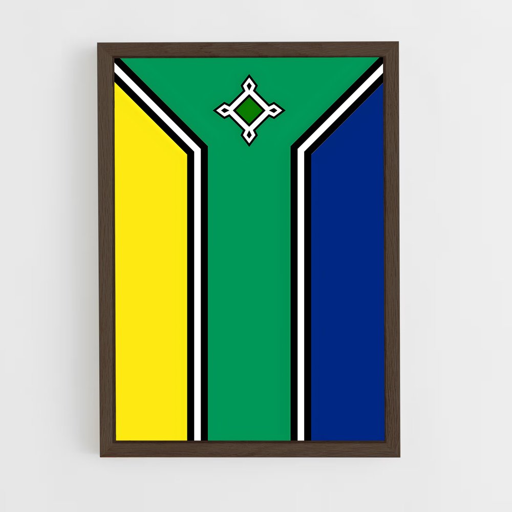 ap-amapa flag-1 cadre Bois foncé