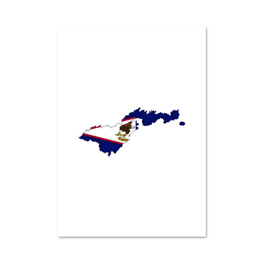 Poster Drapeau de Samoa Américaine