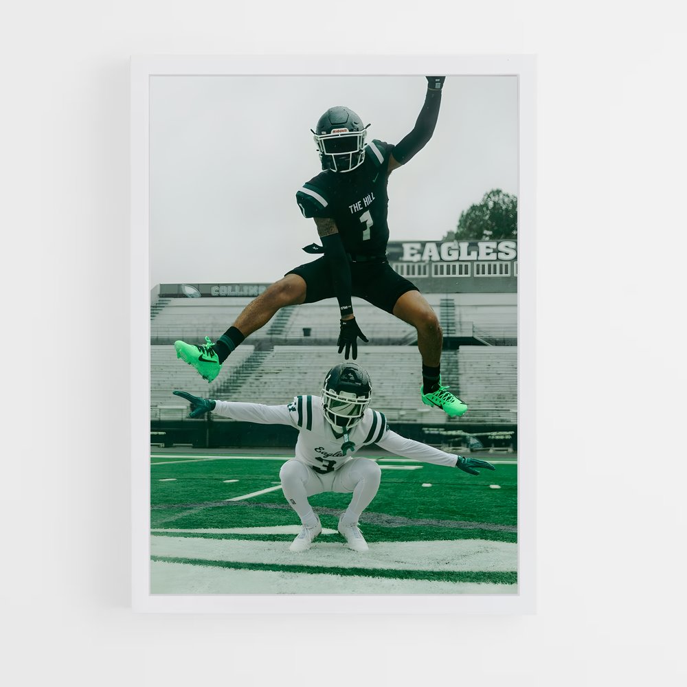 ap-american football-2 cadre Blanc