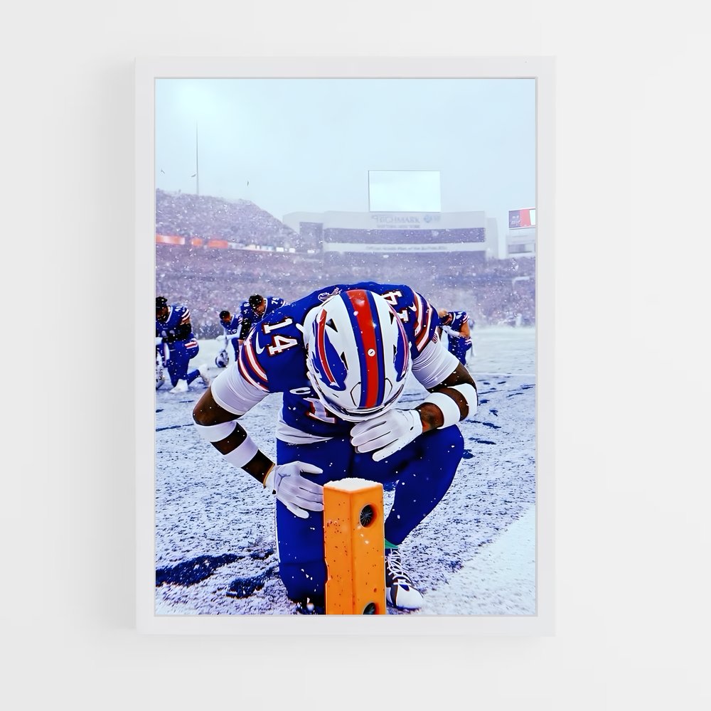 ap-american football-9 cadre Blanc