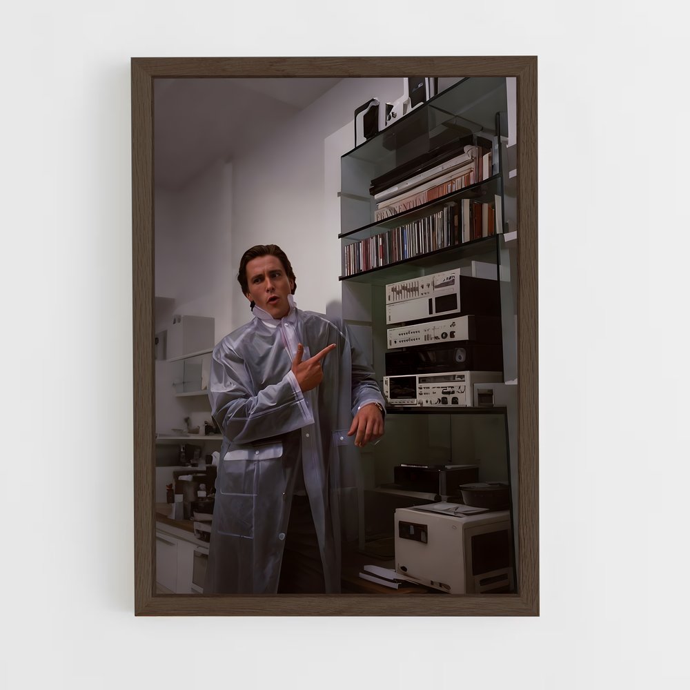 ap-american psycho-2 cadre Bois foncé