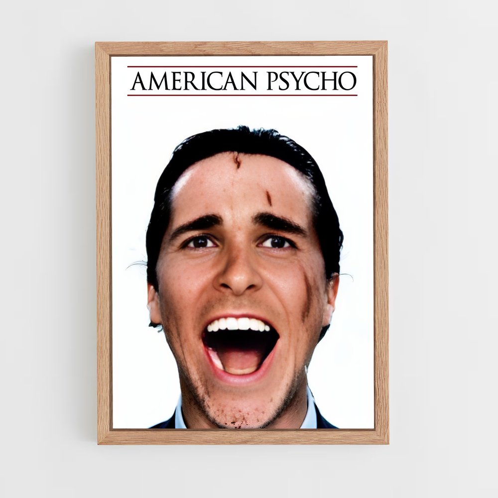 ap-american psycho-3 cadre Bois clair