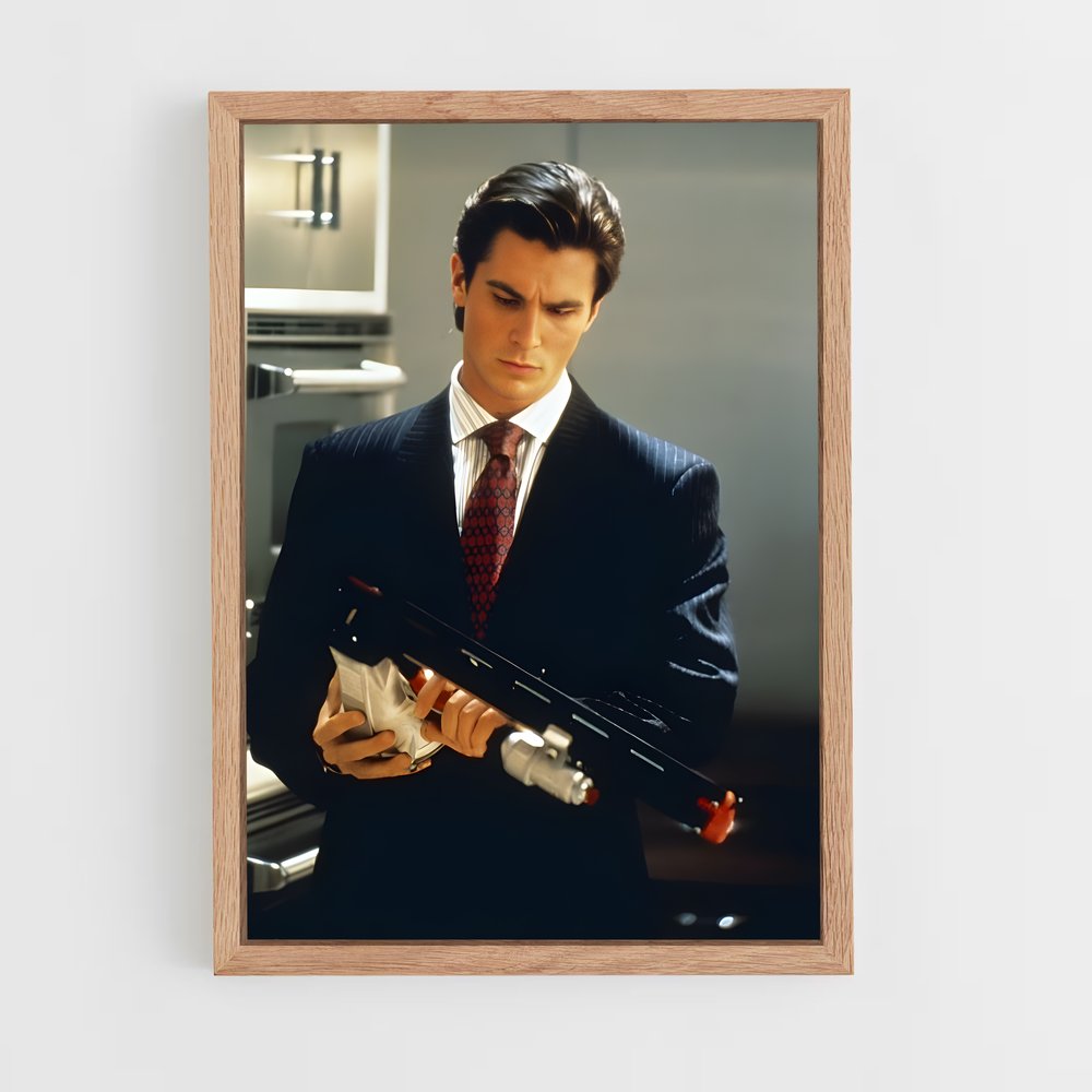 ap-american psycho-7 cadre Bois clair