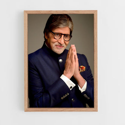 ap-amitabh bachchan-1 cadre Bois clair