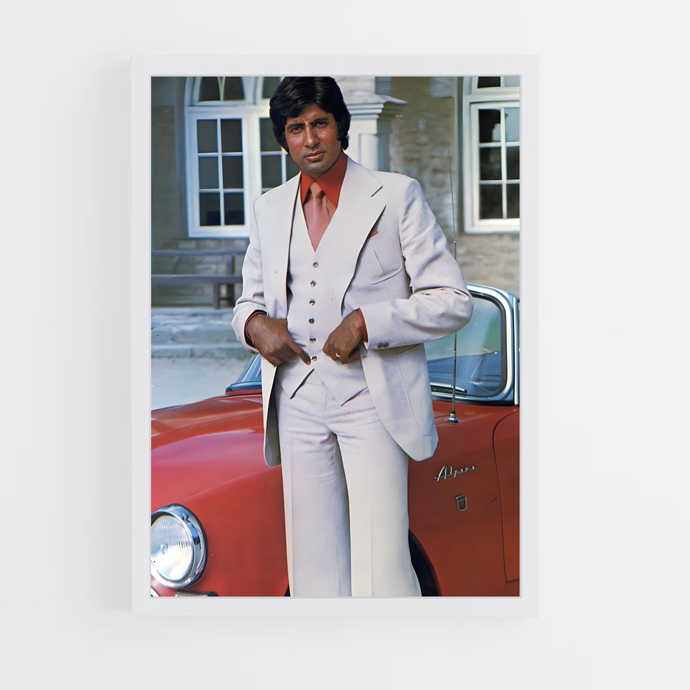 ap-amitabh bachchan-2 cadre Blanc