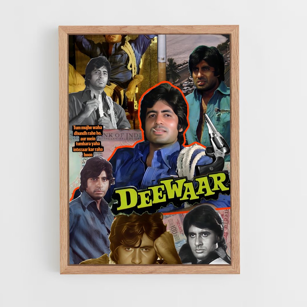 ap-amitabh bachchan-7 cadre Bois clair