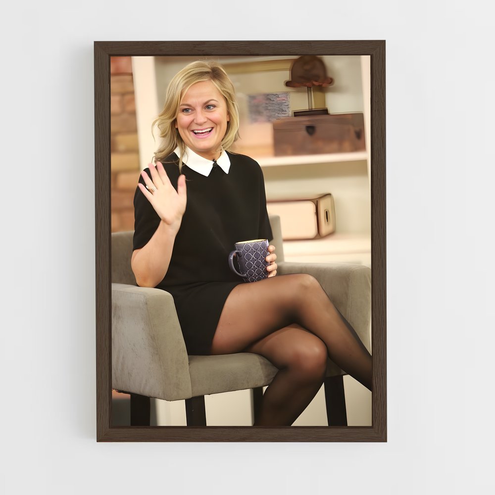 ap-amy poehler-2 cadre Bois foncé