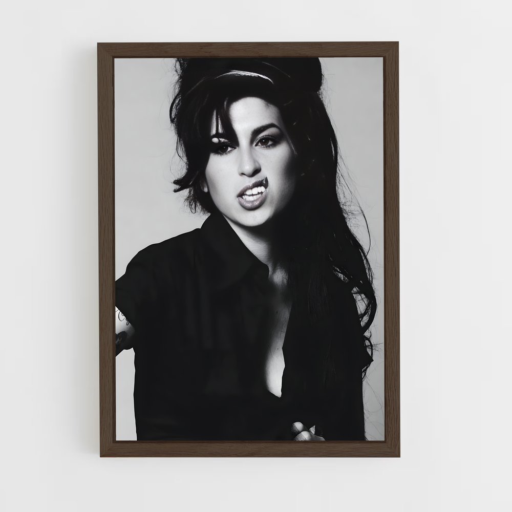 ap-amy winehouse-2 cadre Bois foncé