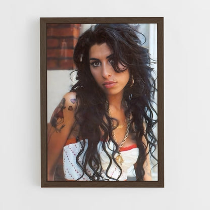ap-amy winehouse-3 cadre Bois foncé