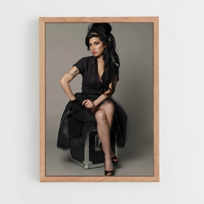 ap-amy winehouse-5 cadre Bois clair
