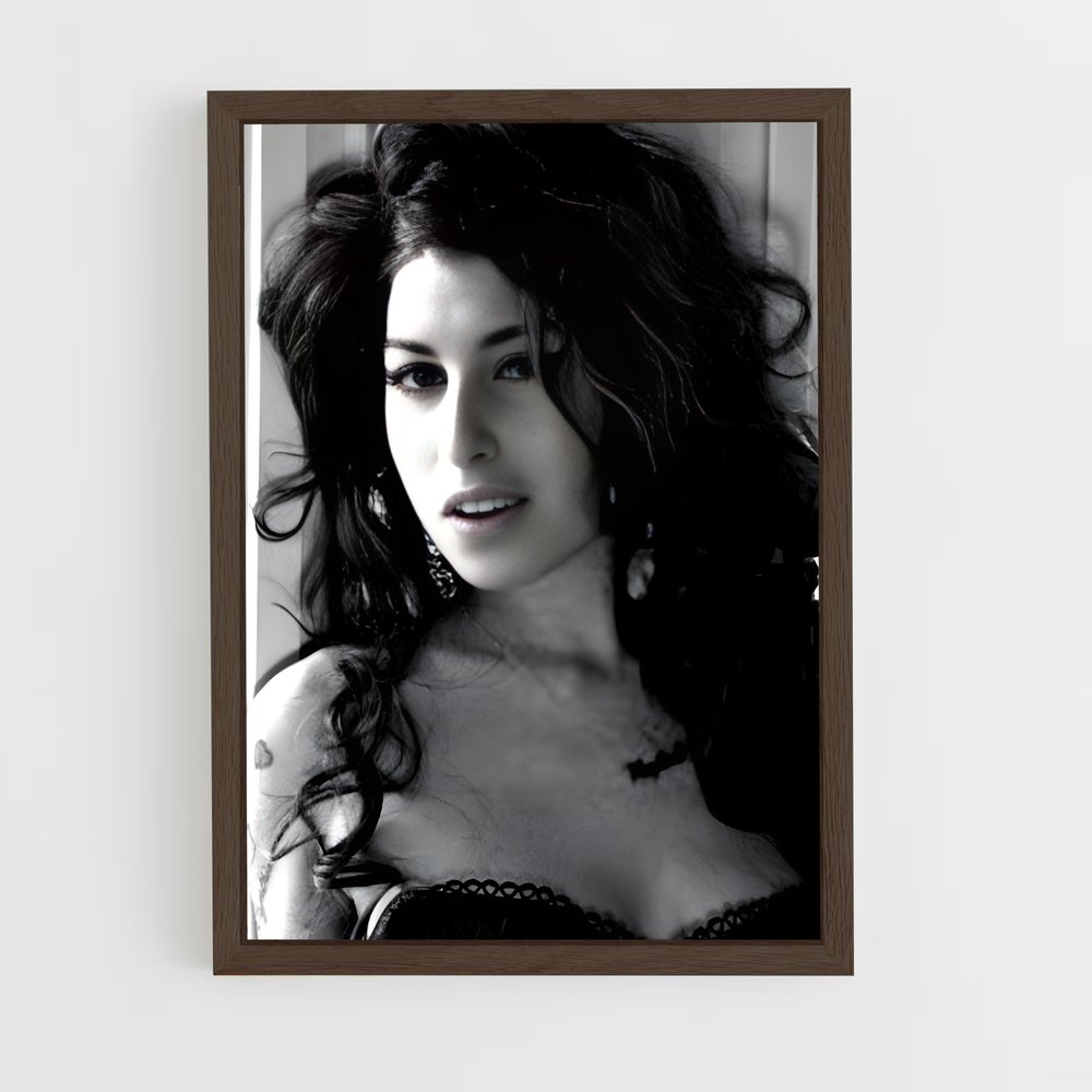 ap-amy winehouse-6 cadre Bois foncé