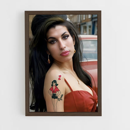 ap-amy winehouse-8 cadre Bois foncé