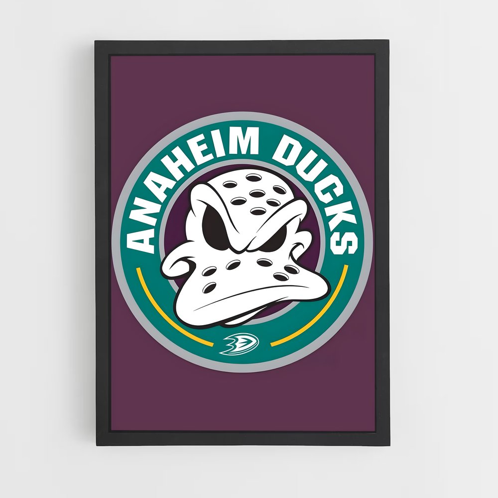 ap-anaheim ducks-10 cadre Noir