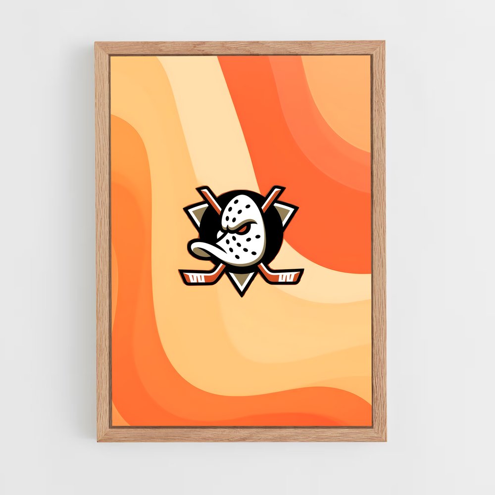 ap-anaheim ducks-2 cadre Bois clair