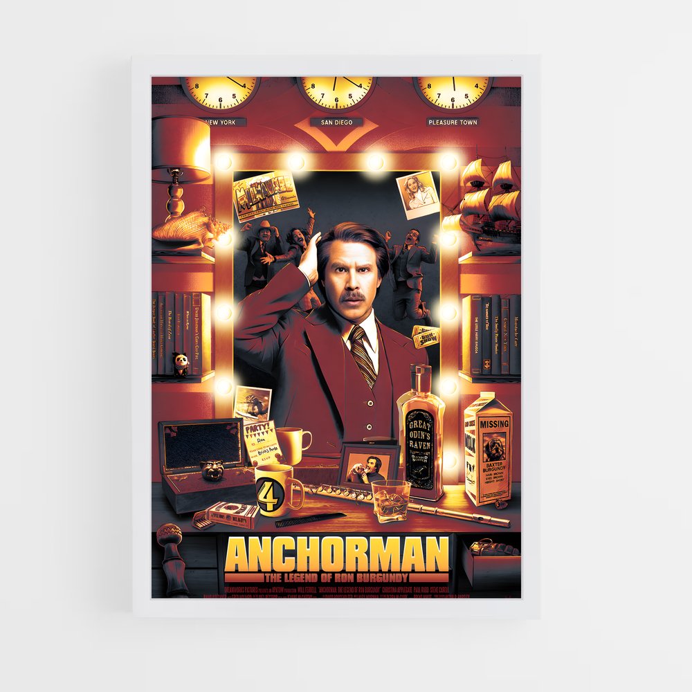 ap-anchorman-2 cadre Blanc